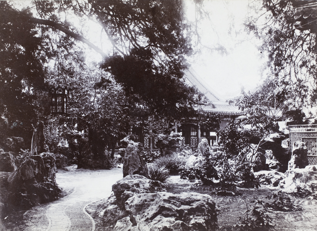 Garden with gongshi (ornamental rocks), Beijing