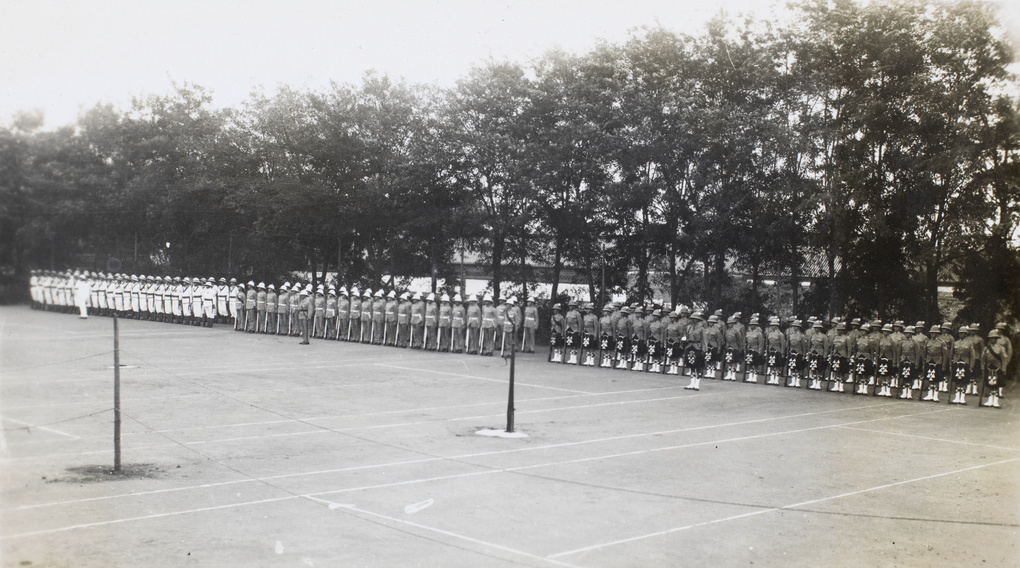 British guard of honour at the ceremony for the rendition of Wei-hai-wei, 1 Oct 1930