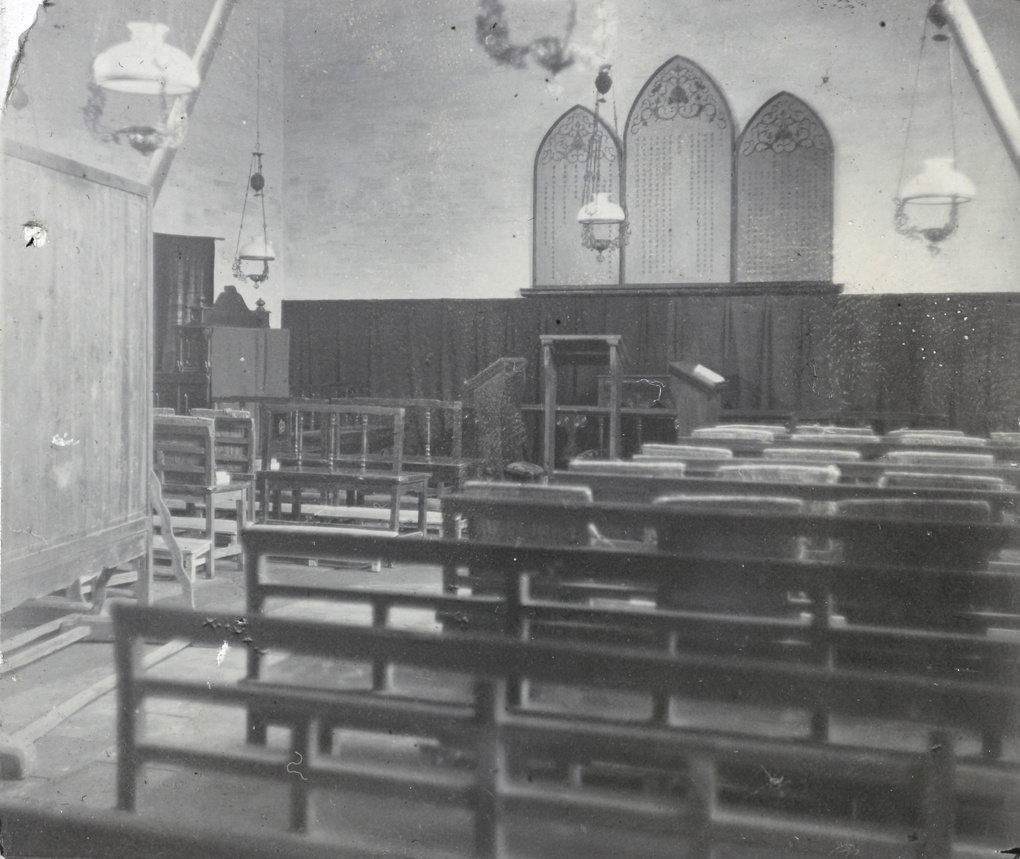 Interior of a mission church