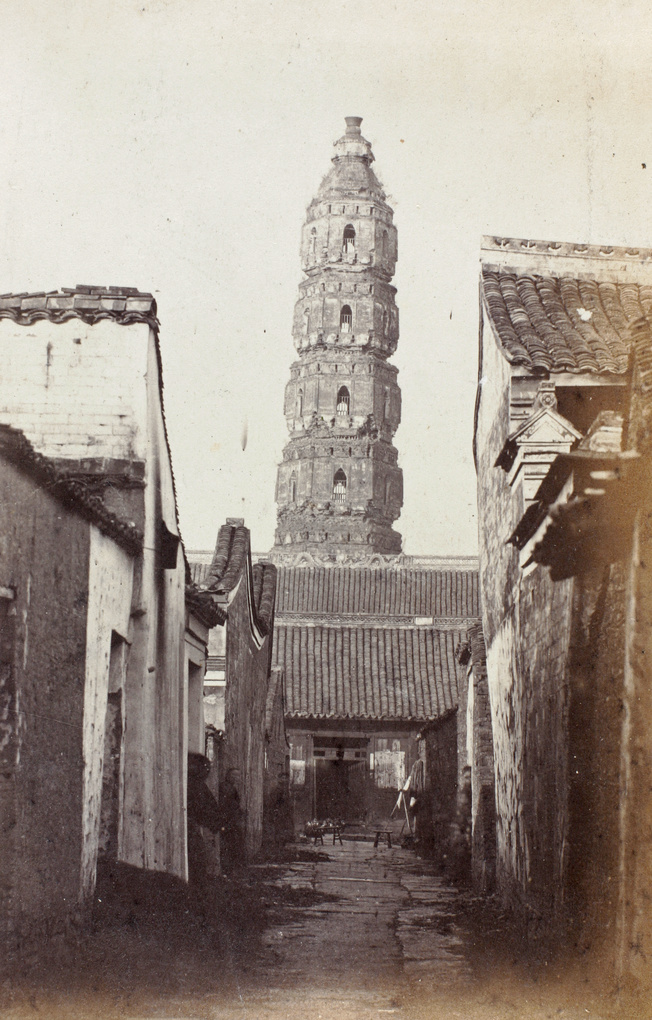 Tianfeng Pagoda (天封塔) and 塔影巷, Ningbo