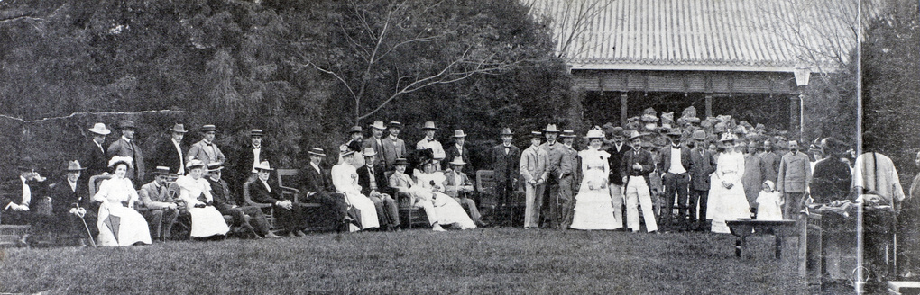 Garden party at the residence of Sir Robert Hart, Beijing, 1900
