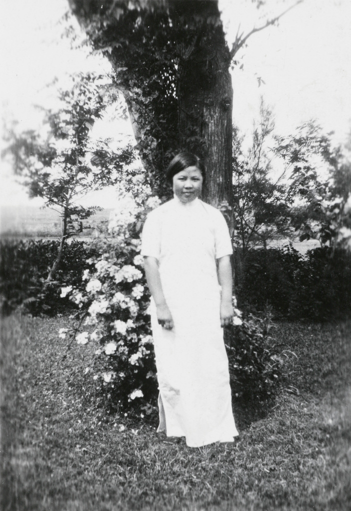 Woman in a garden