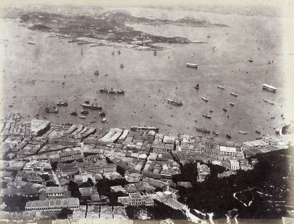 View of the Victoria Harbour and the opposite Tsim Sha Tsui (尖沙咀), Hong Kong