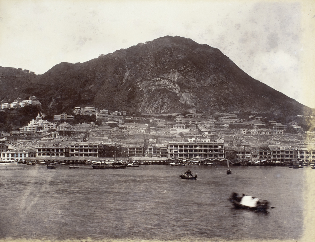 View of Central Hong Kong and Victoria Peak from the harbour, Hong Kong