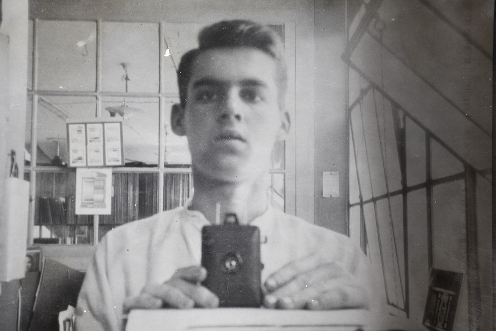 Jack Ephgrave's selfie, taken in a mirror, Photographic Department, Pudong, Shanghai