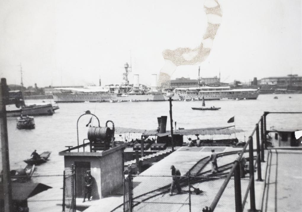 The German navy cruiser 'Emden' on the Huangpu River, Shanghai