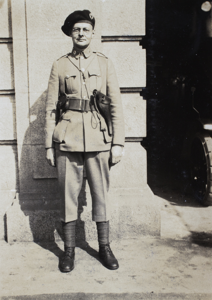 Armoured Car Company volunteer, Shanghai Volunteer Corps, 1932