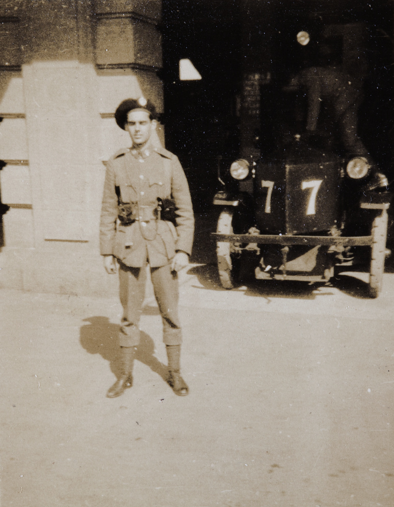 Jack Ephgrave and armoured car number 7, Shanghai Volunteer Corps,1932
