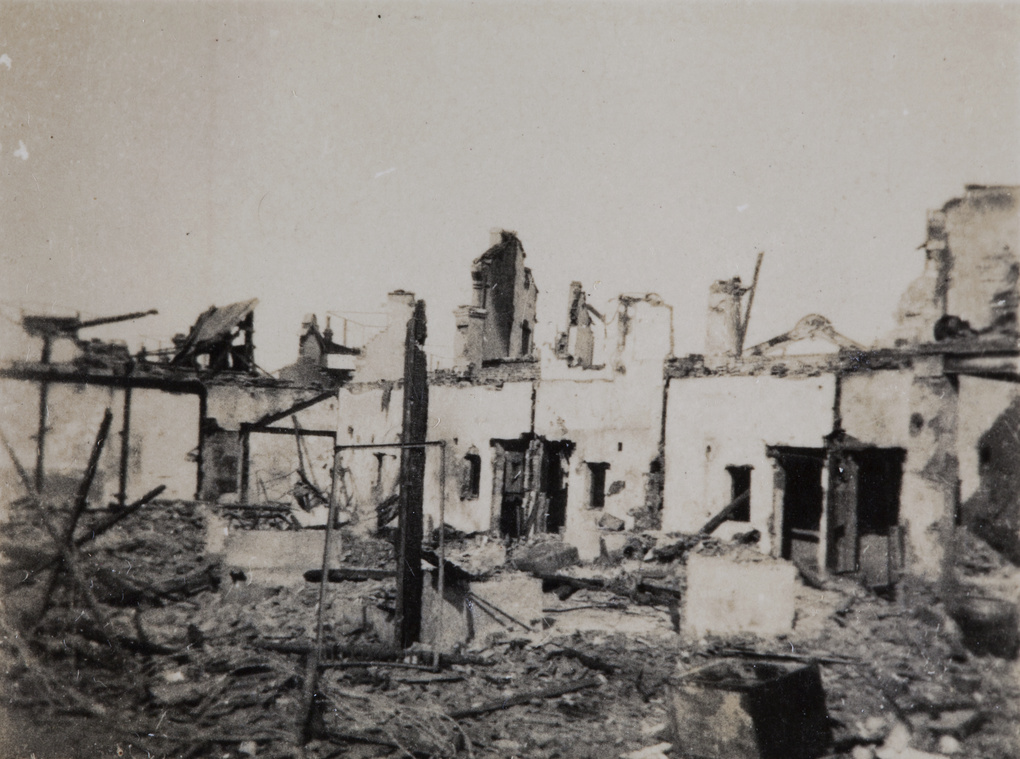 Destroyed houses, Shanghai, 1932