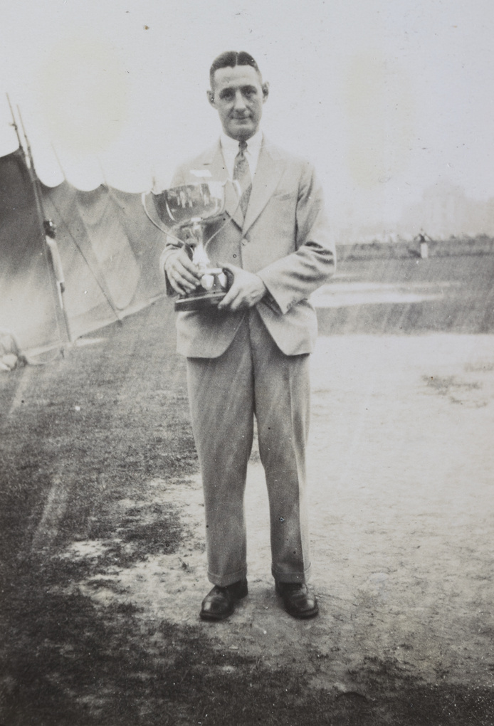 Mr S. Grew, winner of 1932 (B.A.T.) Director's Cup, Shanghai