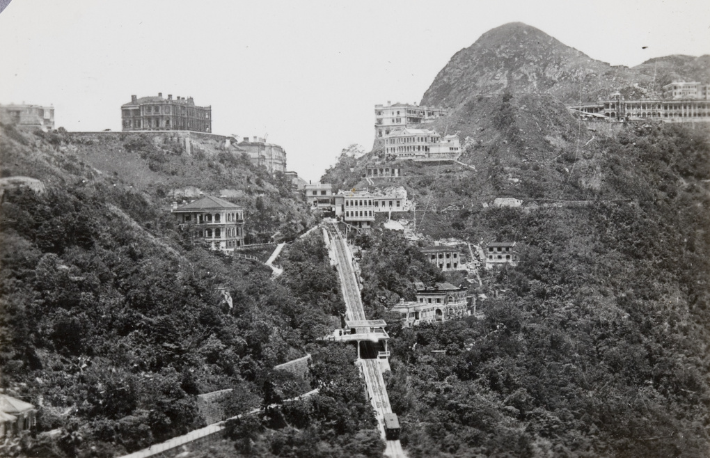 Mansions near the Peak Tramway terminus, Hong Kong