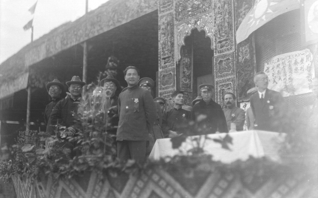 Wang Jingwei, Chiang Kai-shek and Wu Chaoshu, Canton, January 1926