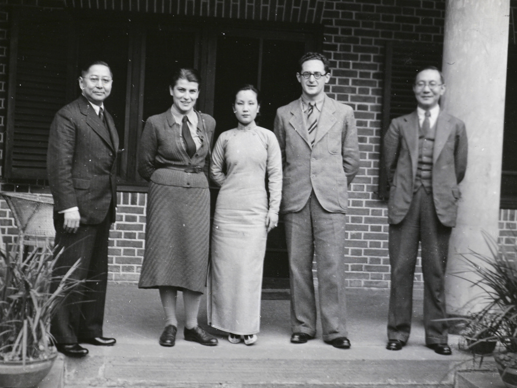 A group, including W. Lamont, in Chungking, 1938