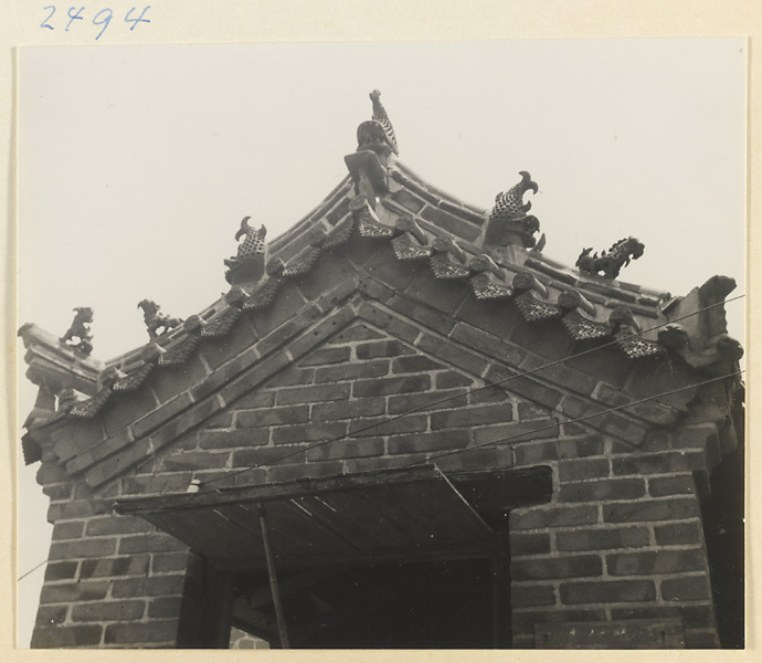 Detail of a house in a village on the Shandong coast