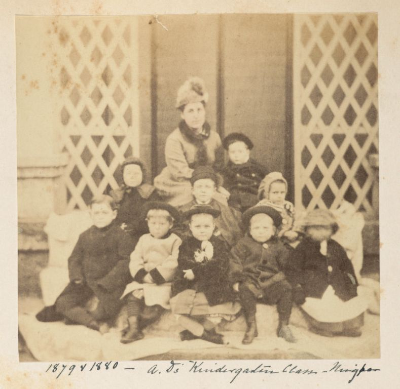 A[nna] D[rew]'s kindergarten class, Ningpo, 1879-1880