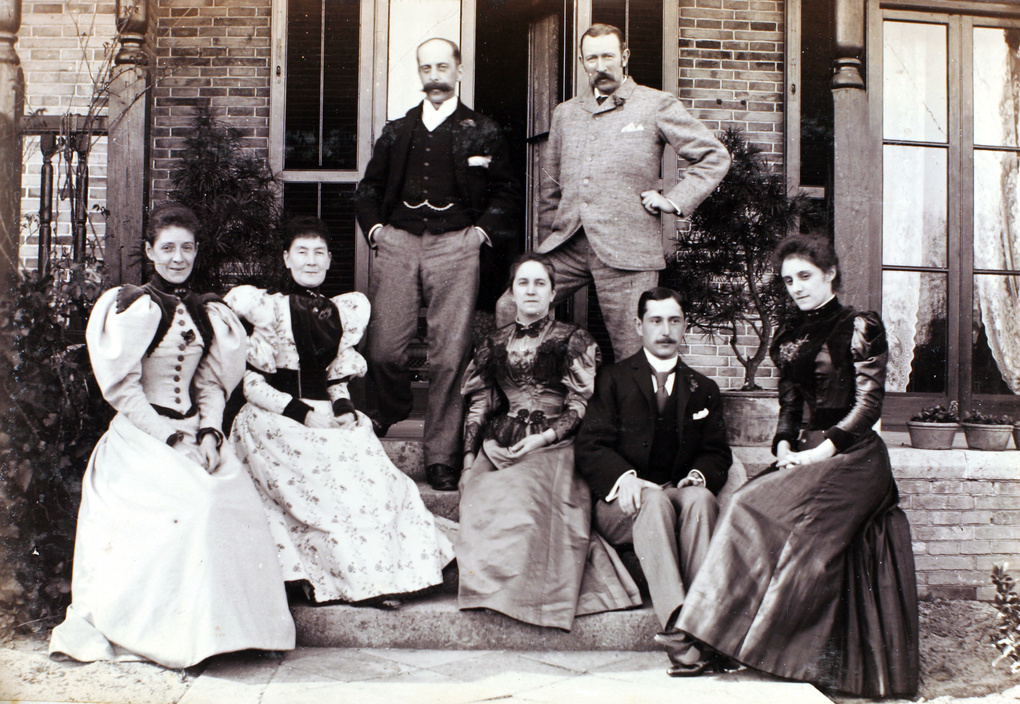 Herbert and Susan Wilcockson, with Ethel Maitland and Edward William Maitland, and others