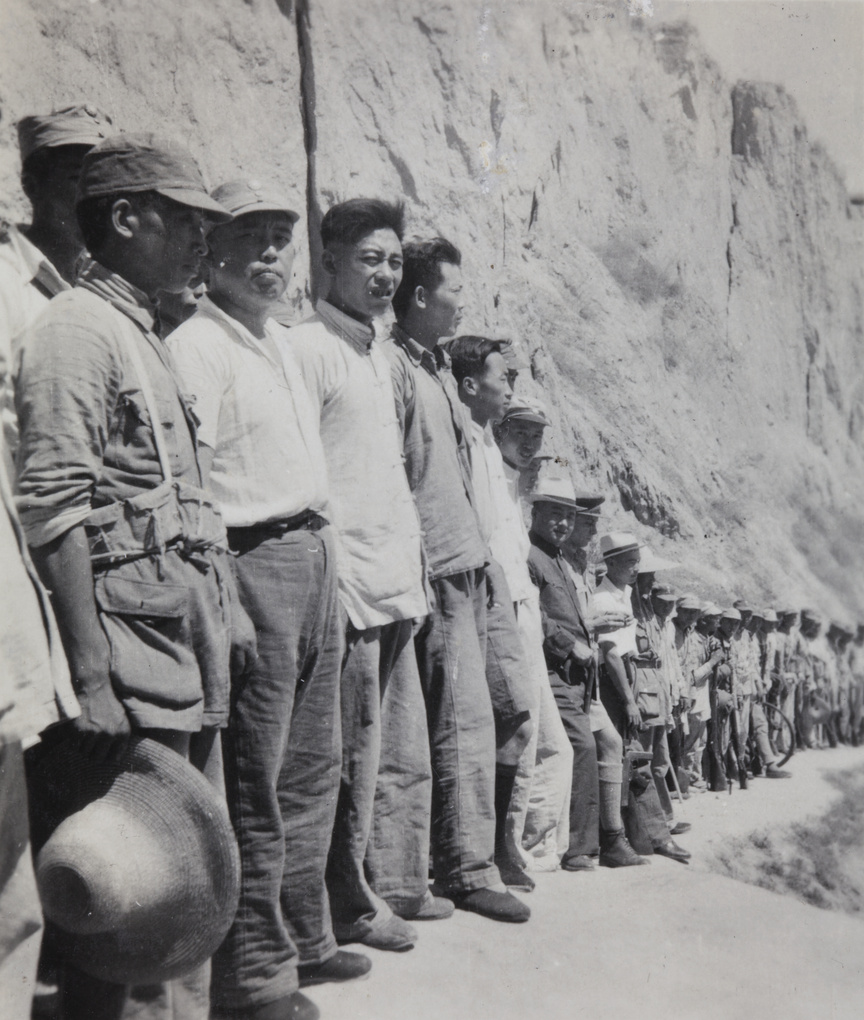 Chinese guerrilla soldiers, near Hancheng