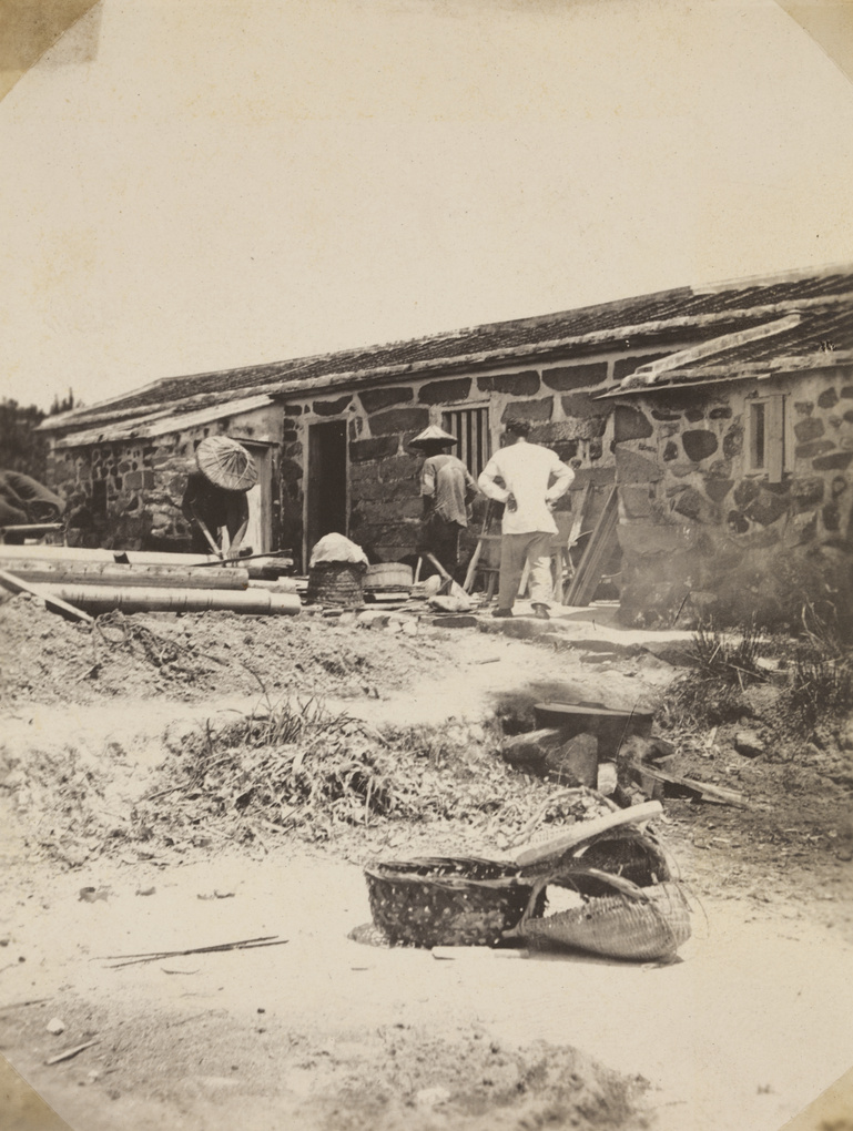 Building work at the Maxwell's house, Toa Bo, near Zhangpu