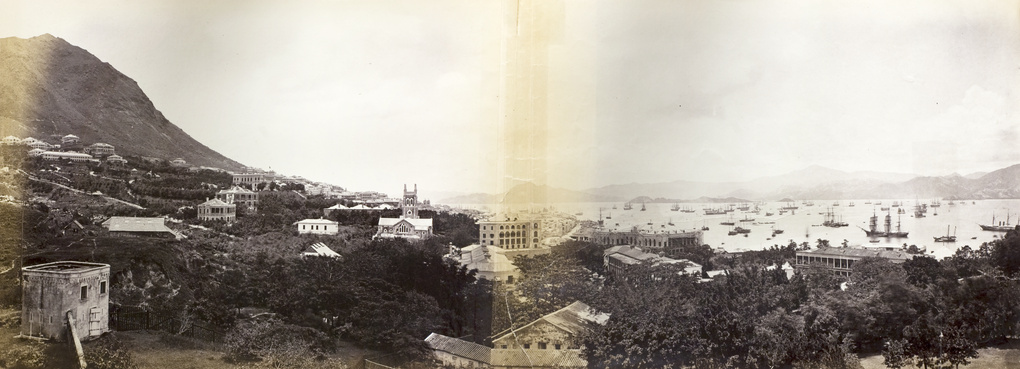 Panorama of Hong Kong and Victoria Harbour from Scandal Point