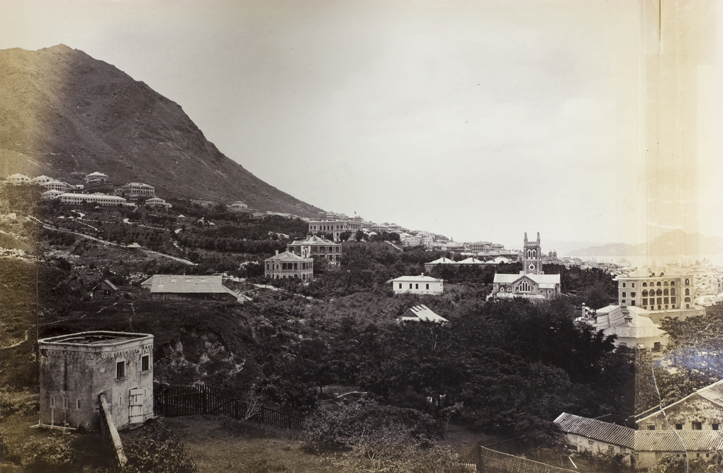 Panorama of Hong Kong and Victoria Harbour from Scandal Point, part one