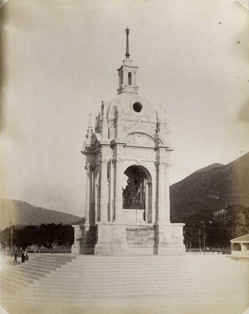 Feu de joie, Unveiling of Statue of Queen Victoria, Statue Square, Hong Kong