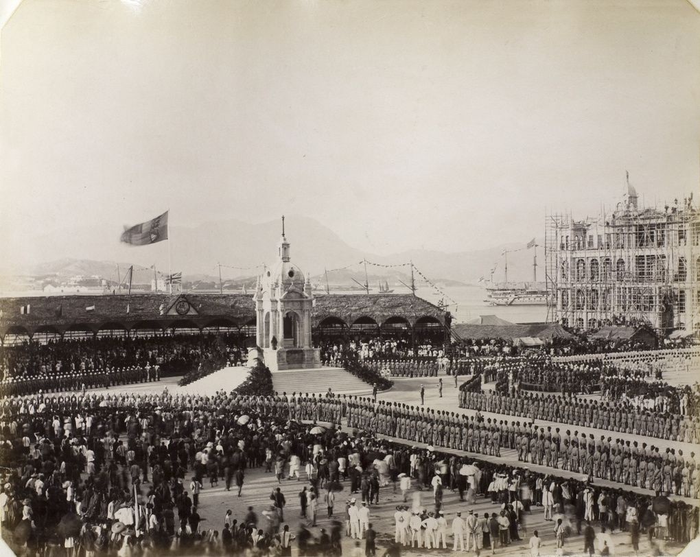 Parade commemorating Queen Victoria's Diamond Jubilee, Hong Kong, 1897