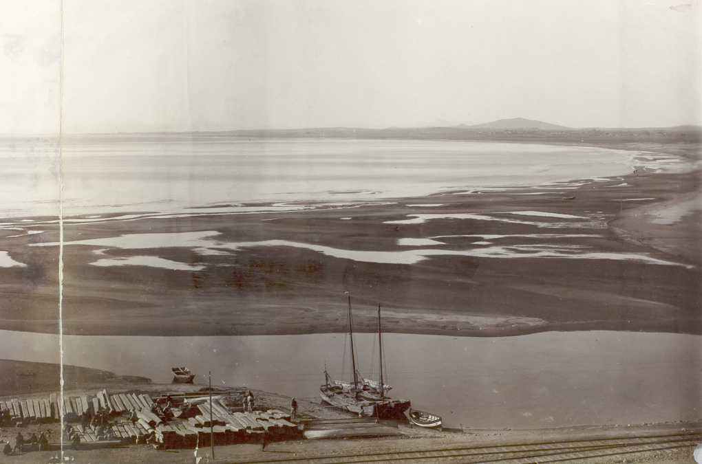 Part two of panorama of harbour and ships, Hong Kong