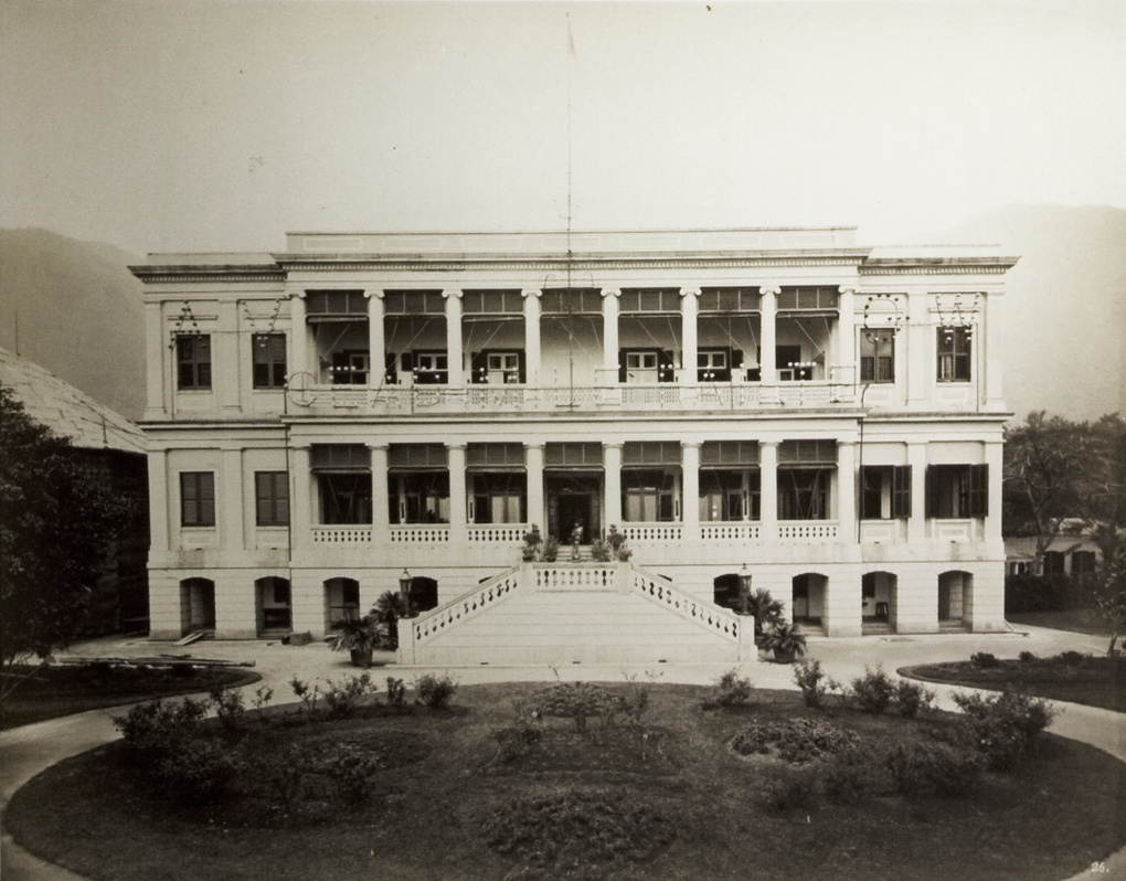 Frontal view of Government House, Hong Kong
