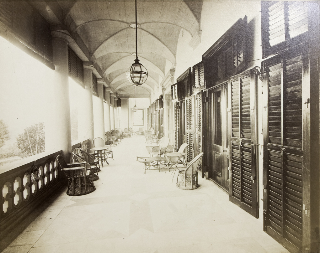 A corridor of Government House, Hong Kong