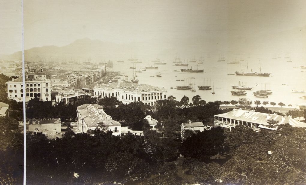 Panorama view of Hong Kong from Scandal point (2/2)
