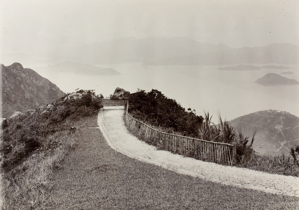 A mountain path overlooking the sea, Hong Kong