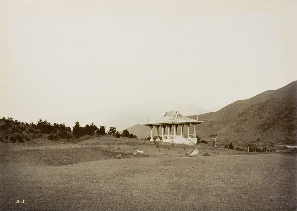 A pavilion, probably at the Deep Water Bay golf course, Hong Kong