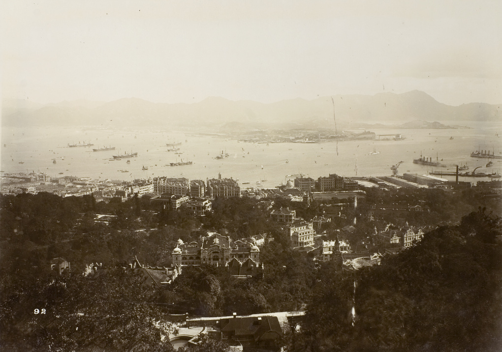 View of the city, and Kowloon from the Peak, Hong Kong