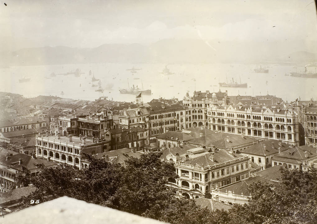 View of the Central from the hillside, Hong Kong