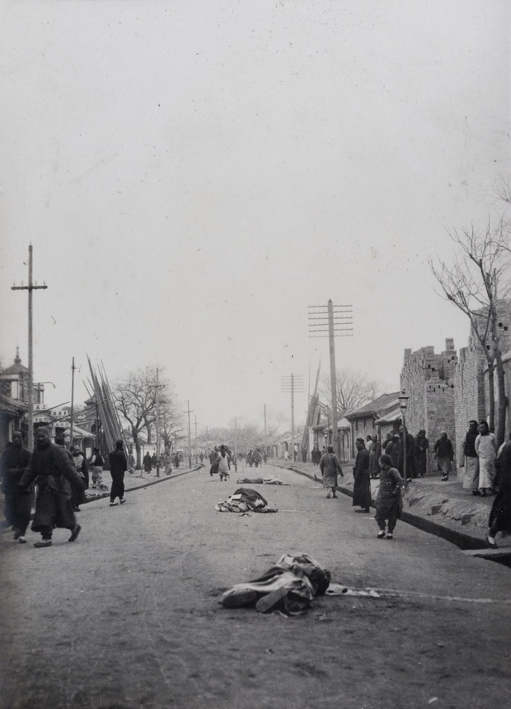 Bodies of executed looters or rioters (Peking Mutiny), Peking 1912