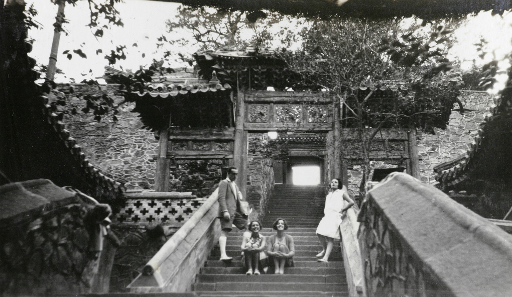 Entrance to the Black Dragon Pool, Western Hills, Peking