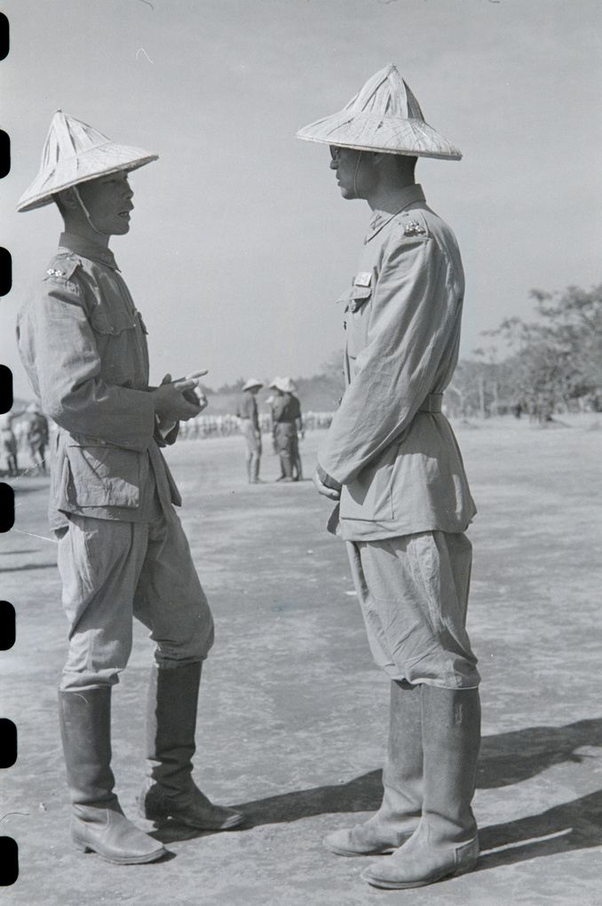 National Army officers at passing out parade