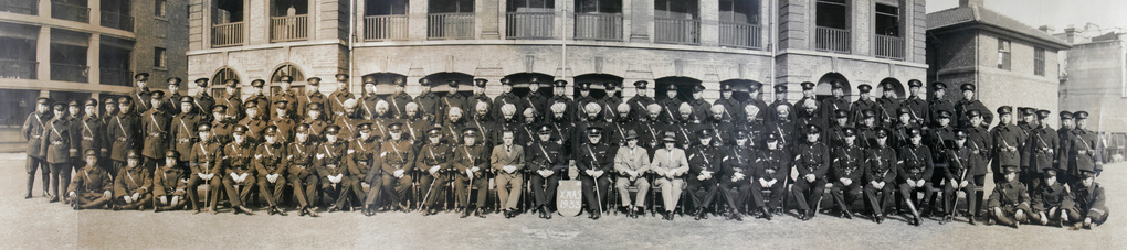 Sinza Police Station personnel (Shanghai Municipal Police), Shanghai, 1933