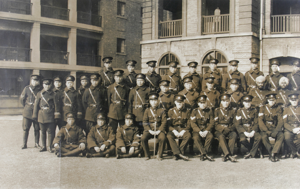 Sinza Police Station personnel, Shanghai, 1933 (left side)