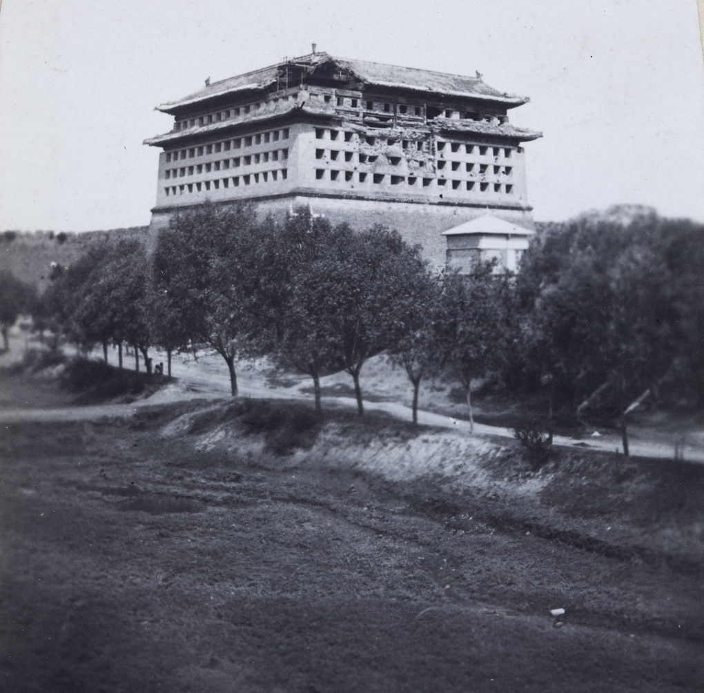 Dongbianmen (东便门) ‘Fox Tower’, Beijing, after damage sustained during the Boxer Uprising