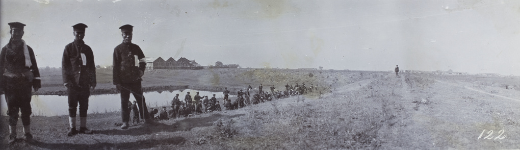 Revolutionary soldiers bivouacking near Kilometre Ten