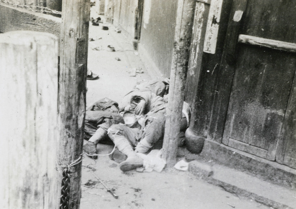 Dead Russian soldiers, Shanghai, March 1927