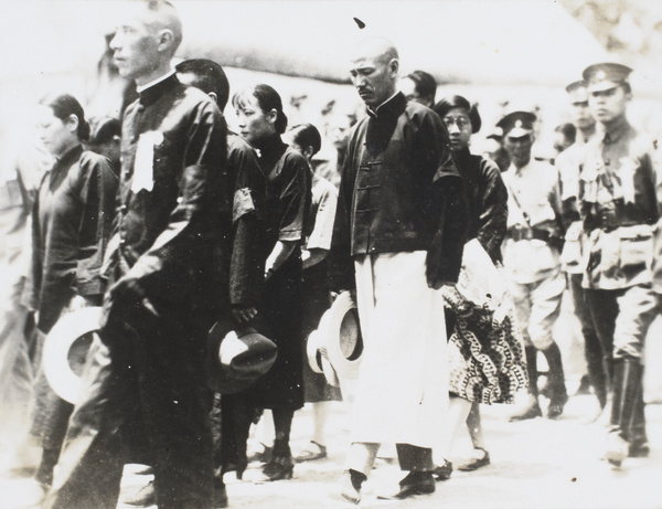  Chinese Cabinet Ministers in procession to Purple Mountain for Sun Yat-Sen's Funeral, 1929