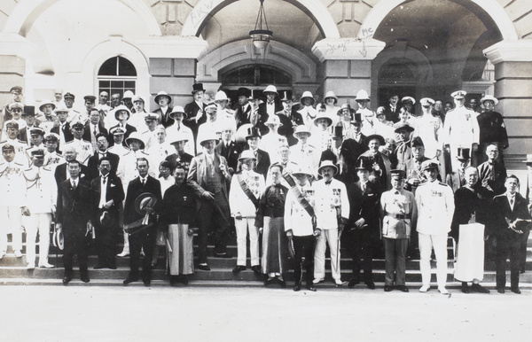 Group photograph of Naval and Diplomatic delegations to burial of SunYat-Sen, 1929