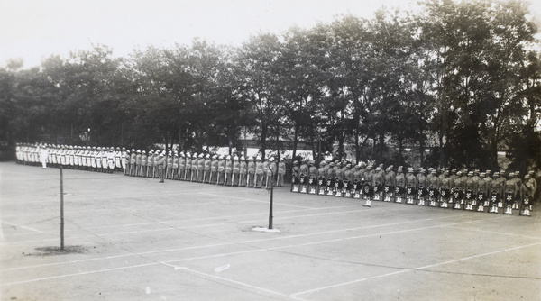 British guard of honour at the ceremony for the rendition of Wei-hai-wei, 1 Oct 1930