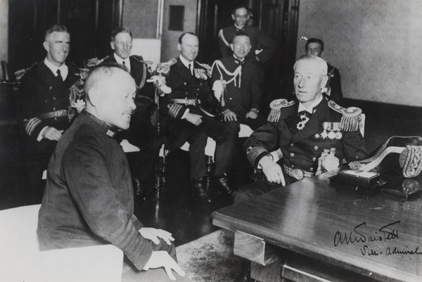 Meeting between Japanese and British Naval officers, Tokyo