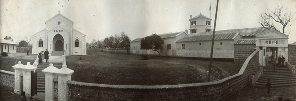 Panoramic view of the entrance to a church, Pakhoi