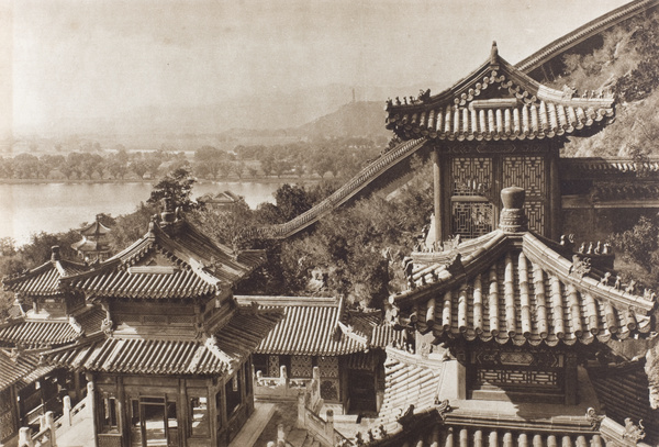 The Bronze Pavilion, or Pavilion of Precious Clouds (宝云阁), and Kunming Lake, Beijing
