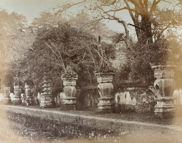 Incremation urns of Buddhist priests, Tiantong Temple (天童寺), Ningbo