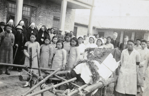Funeral of an English nurse at Chaotung